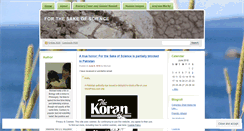 Desktop Screenshot of forthesakeofscience.com